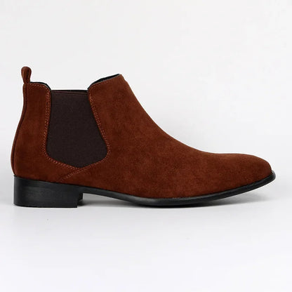 Herren Chelsea Boots Spitze Form Elastisch