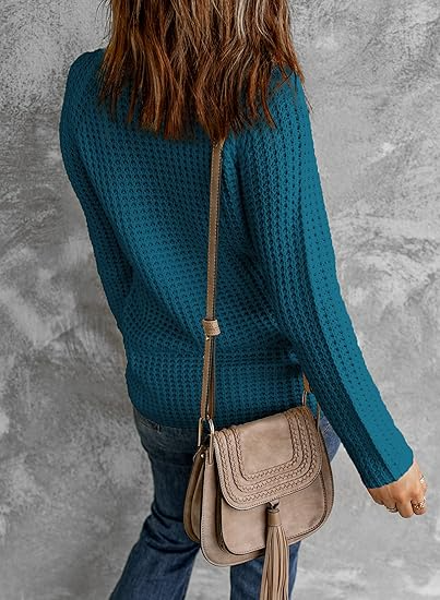 Damen Strickpullover Relaxed Fit Oversize Rollkragen