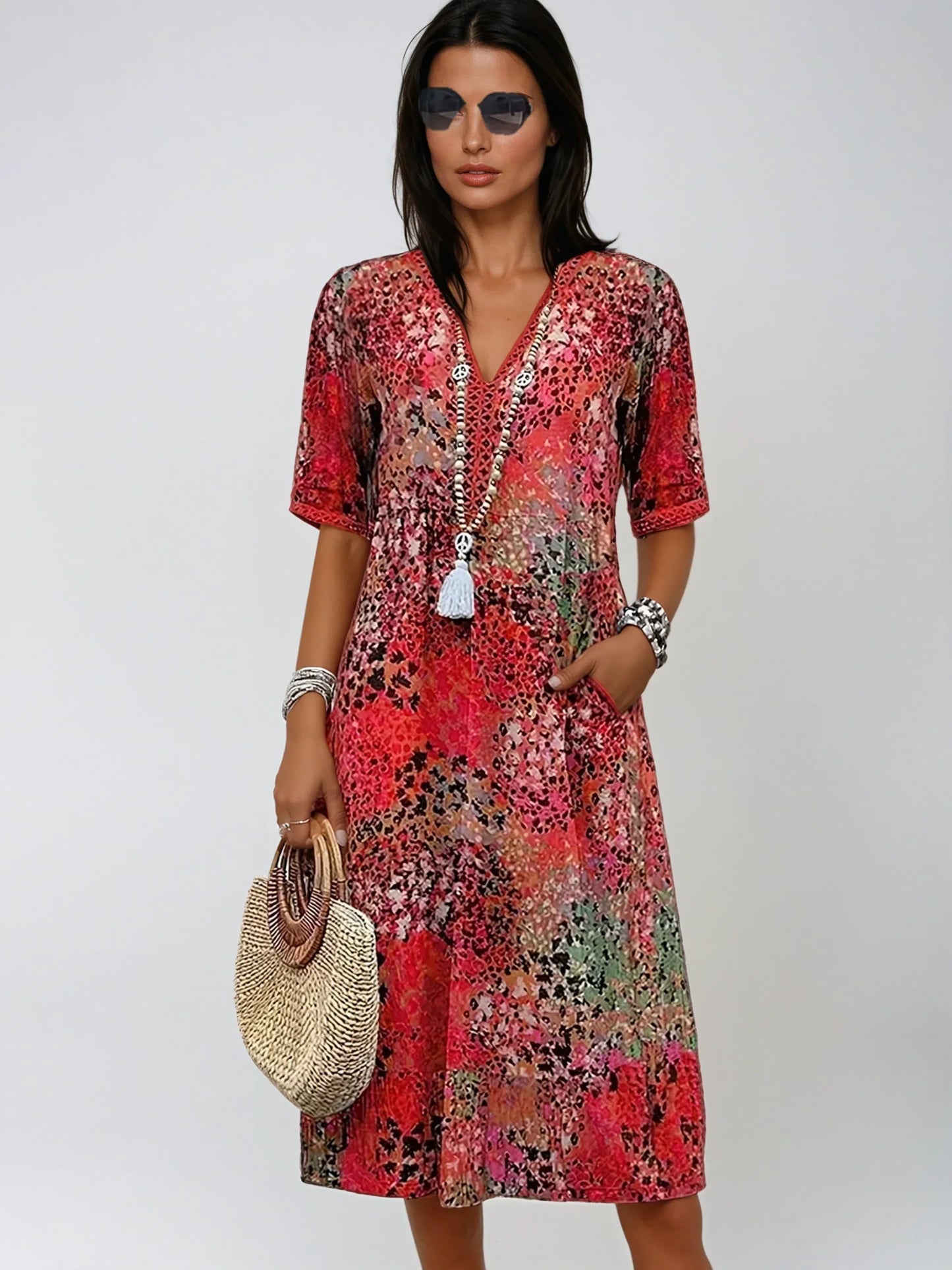 Eveloria Damen Sommerkleid Elegantes Design