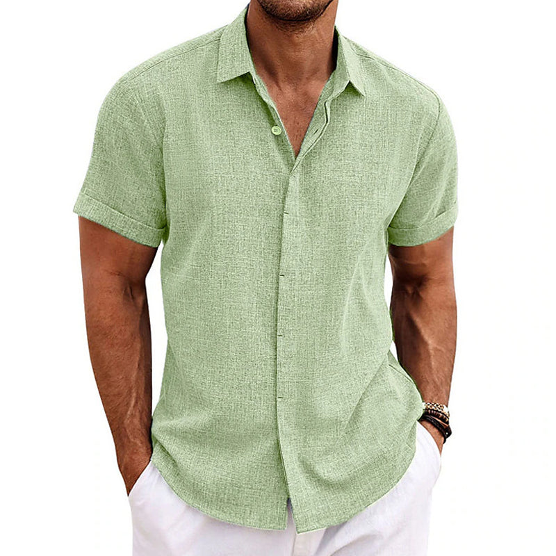 Damen Bluse Kurze Ärmel Baumwolle
