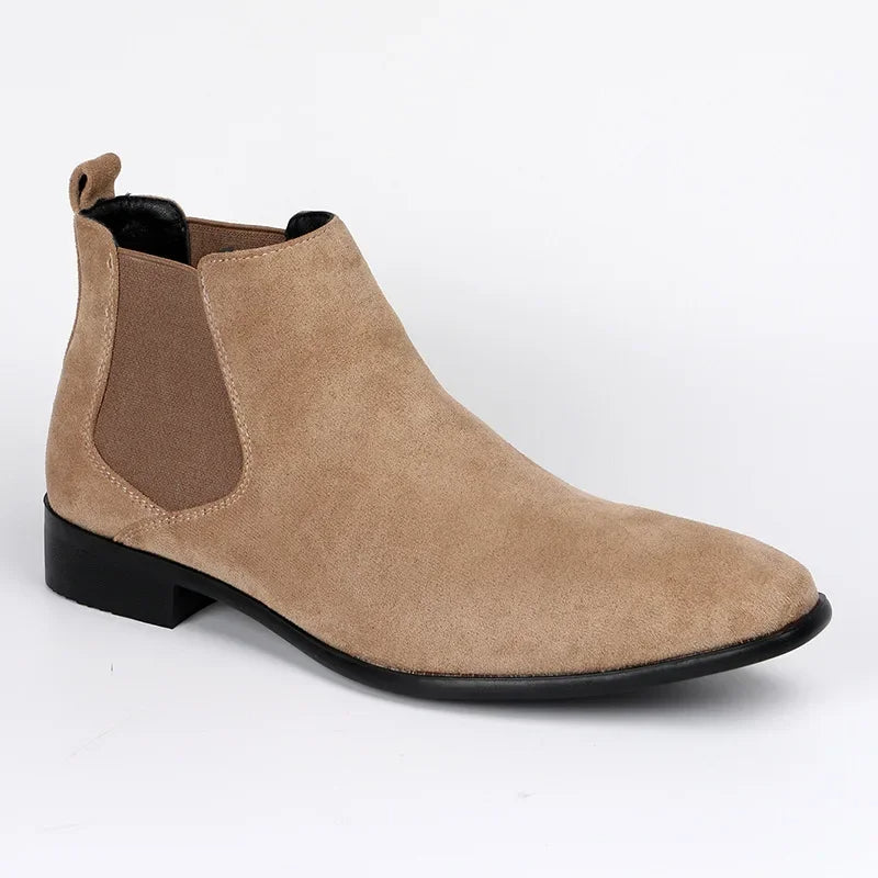 Herren Chelsea Boots Spitze Form Elastisch
