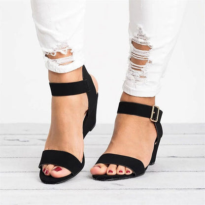 Eveloria Damen Keilsandalen Rutschfest Hoher Absatz - Eveloria