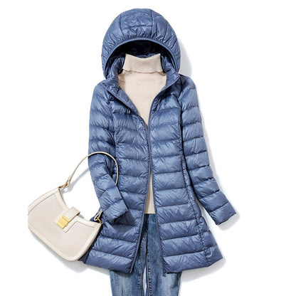 Damen Winterjacke Leicht Mit Kapuze