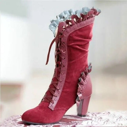 Eveloria Damen Stiefel Hochabsatz