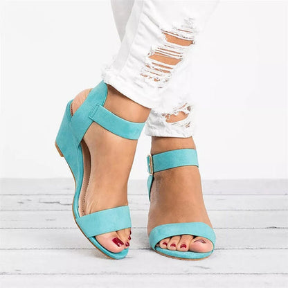 Eveloria Damen Keilsandalen Rutschfest Hoher Absatz