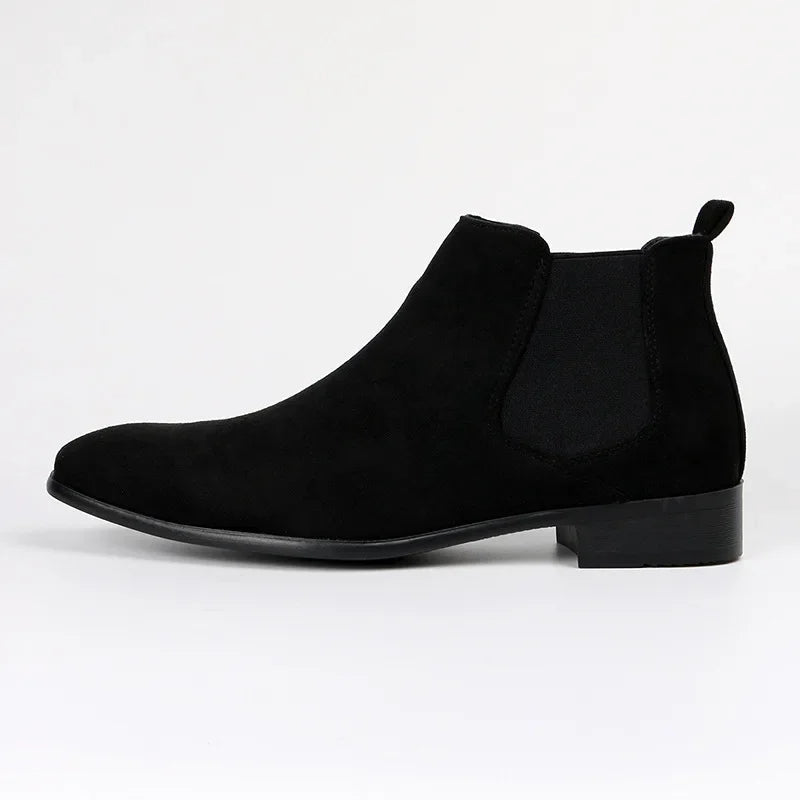 Herren Chelsea Boots Spitze Form Elastisch