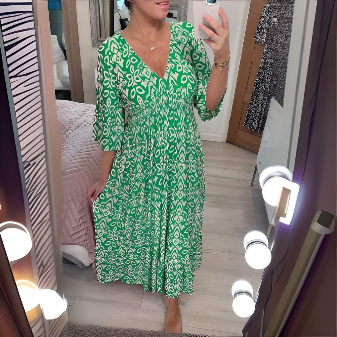 Eveloria Damen Maxi-Sommerkleid Bohème-Stil
