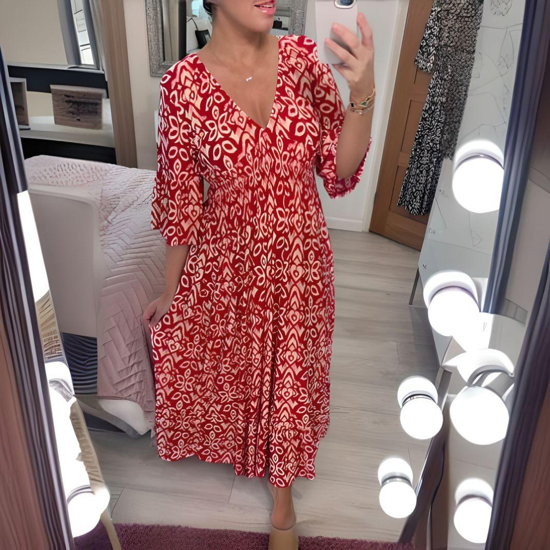 Eveloria Damen Maxi-Sommerkleid Bohème-Stil - Eveloria