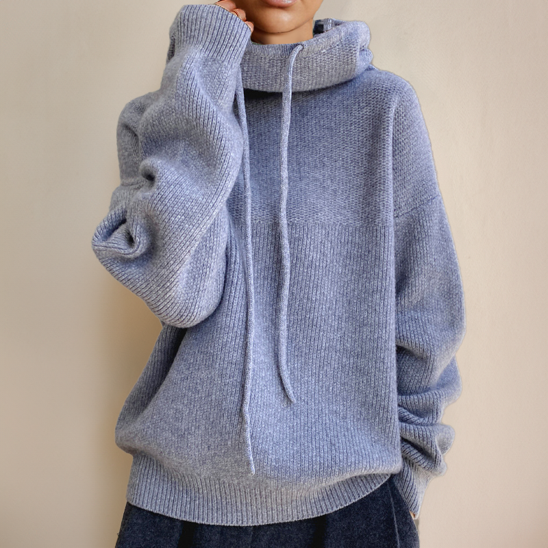 Eveloria Damen Strickhoodie Stilvoll