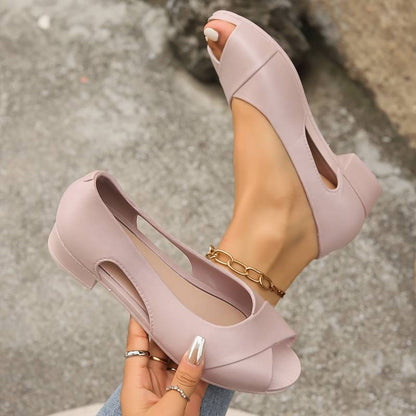 Eveloria Damen Orthopädische Absatzsandalen Elegant