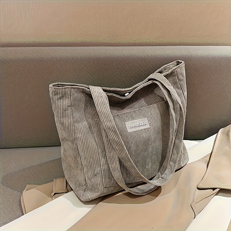 Eveloria Damen Cordtasche Elegant Braun