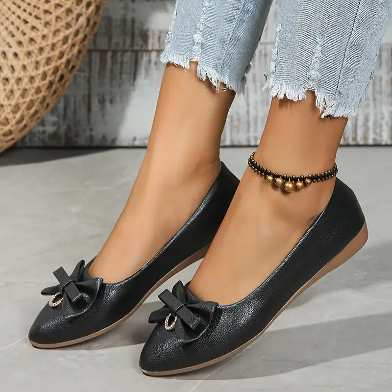Damen Schuhe mit Schleife Elegant