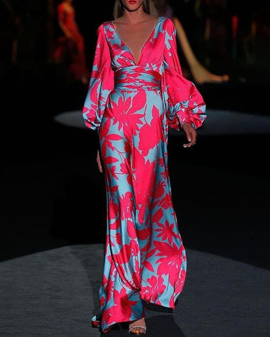 Damenkleid V-Ausschnitt Modisch - Eveloria