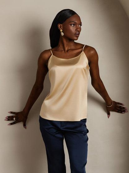 Eveloria Damen Seiden-Camisole Spaghettiträger