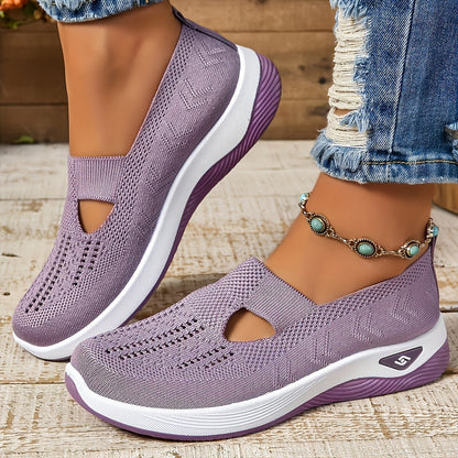 Eveloria Damen Slip-On Sneaker Atmungsaktives Material