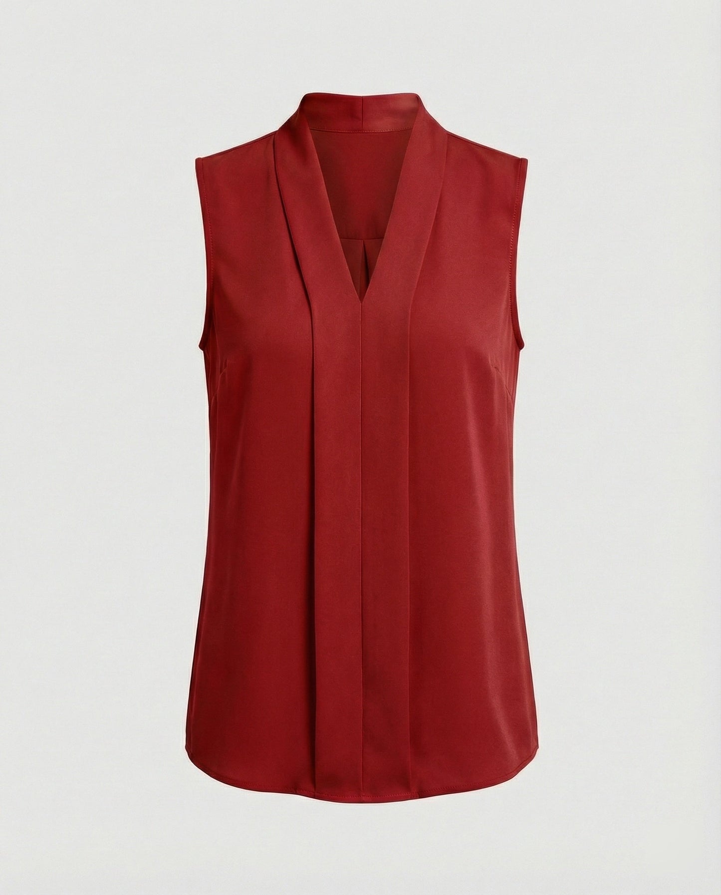 Damen Ärmelloses Sommertop Stoff Elegant Weißen