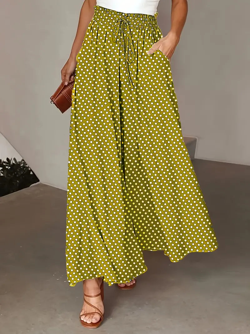 Eveloria Damen Hose Weites Bein Elegant