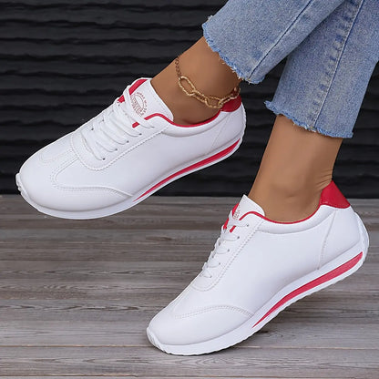 Damen Sneaker Weiß Bequem