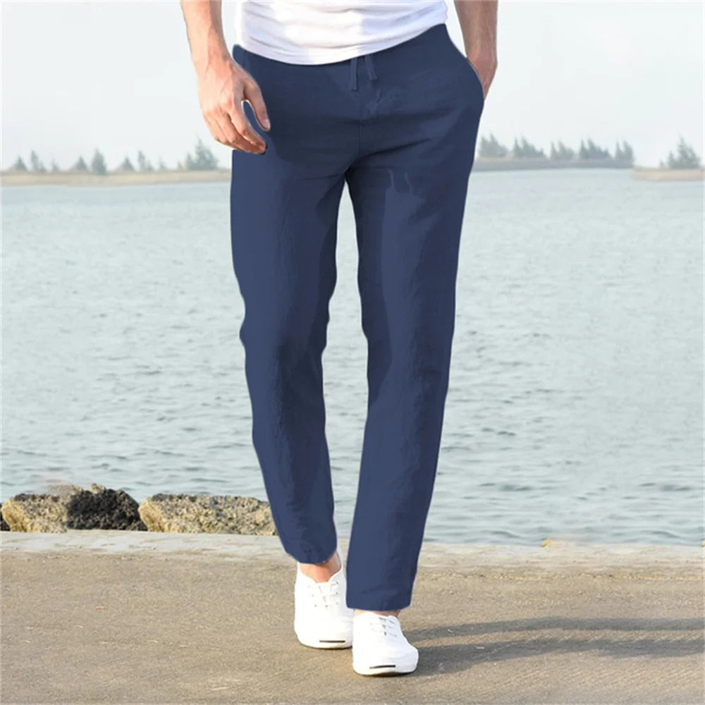 Herren Festliche Hose Baumwolle