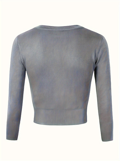 Eveloria Damen Bolerojacke Knopfverschluss