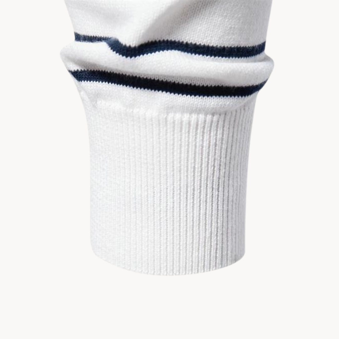 Eveloria Damen Pullover Baumwoll Streifenmuster