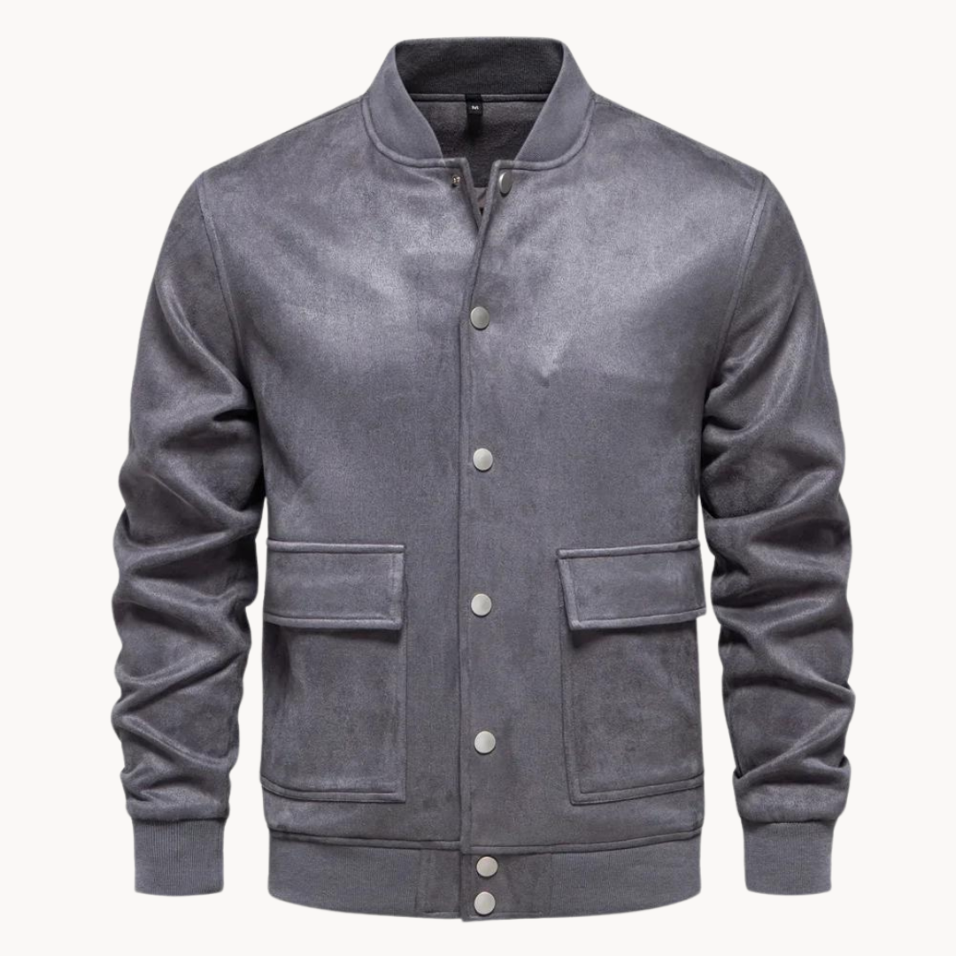 Eveloria Herren Bomberjacke Wildleder