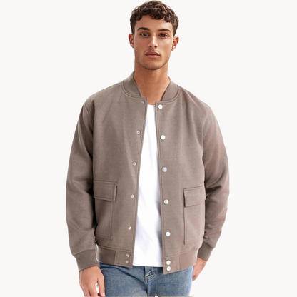 Eveloria Herren Bomberjacke Wildleder