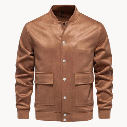 Eveloria Herren Bomberjacke Wildleder