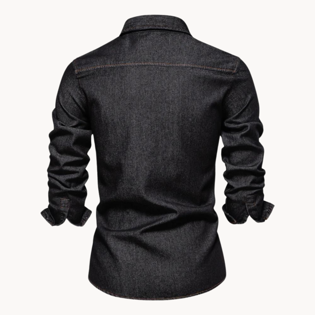 Eveloria Damen Jeanshemd Locker Passform