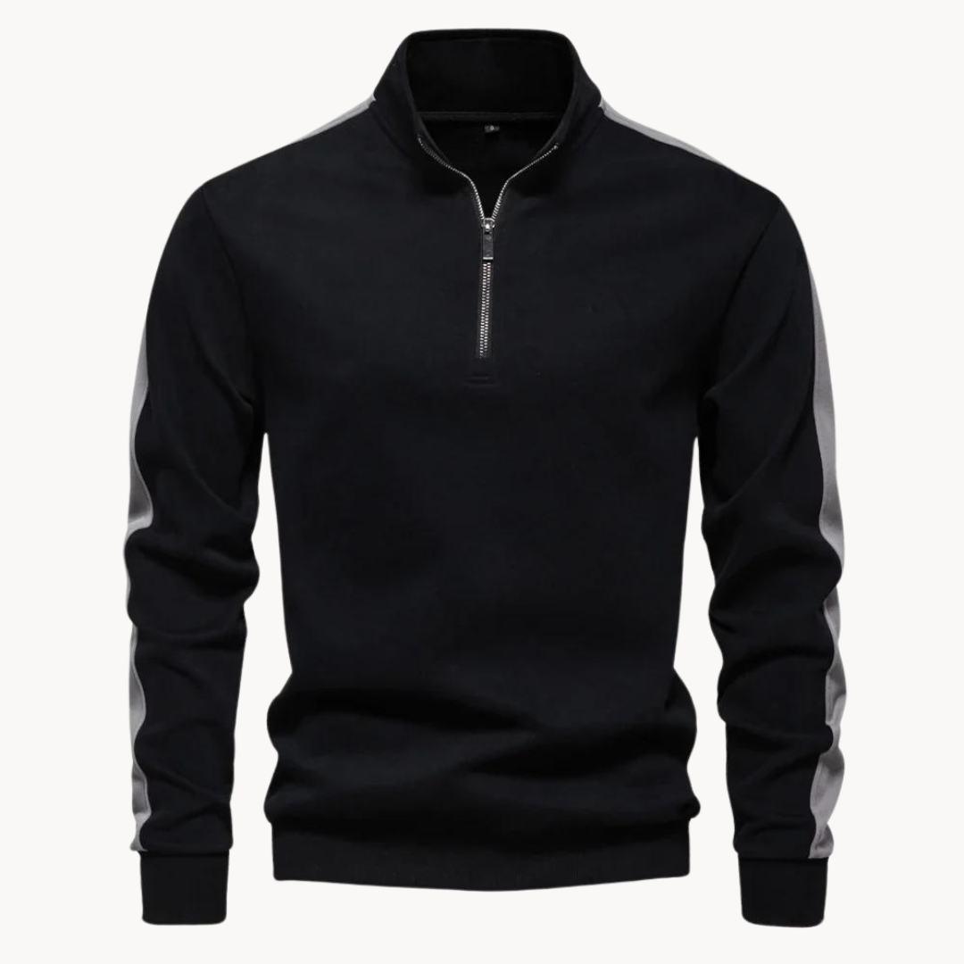 Eveloria Damen Pullover Viertelreißverschluss