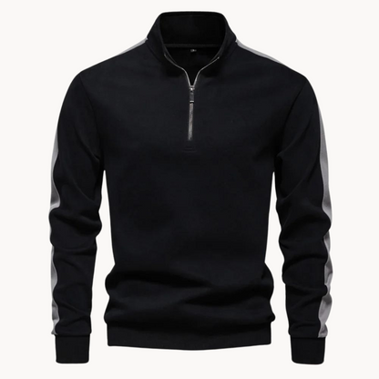 Eveloria Damen Pullover Viertelreißverschluss