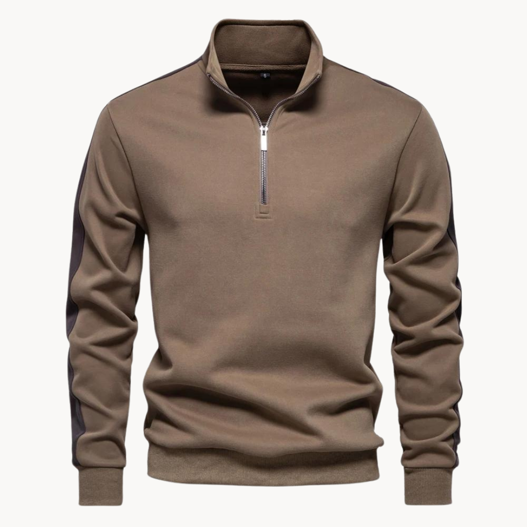 Eveloria Damen Pullover Viertelreißverschluss