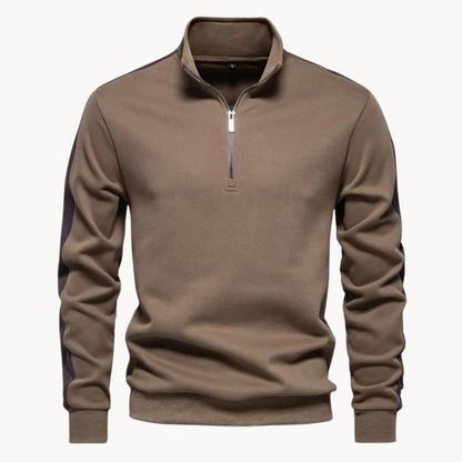 Eveloria Damen Pullover Viertelreißverschluss