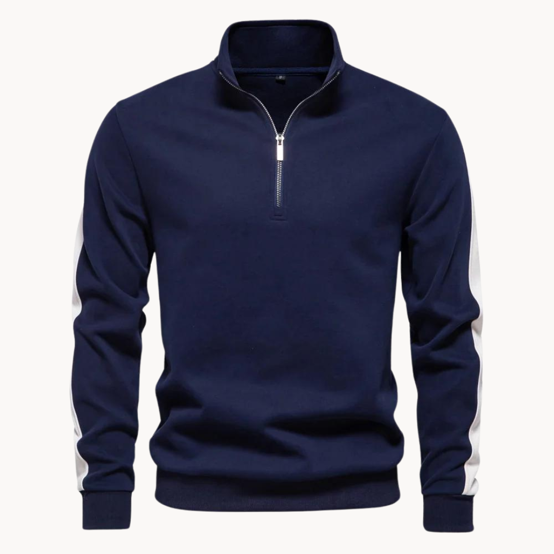 Eveloria Damen Pullover Viertelreißverschluss