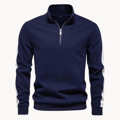 Eveloria Damen Pullover Viertelreißverschluss