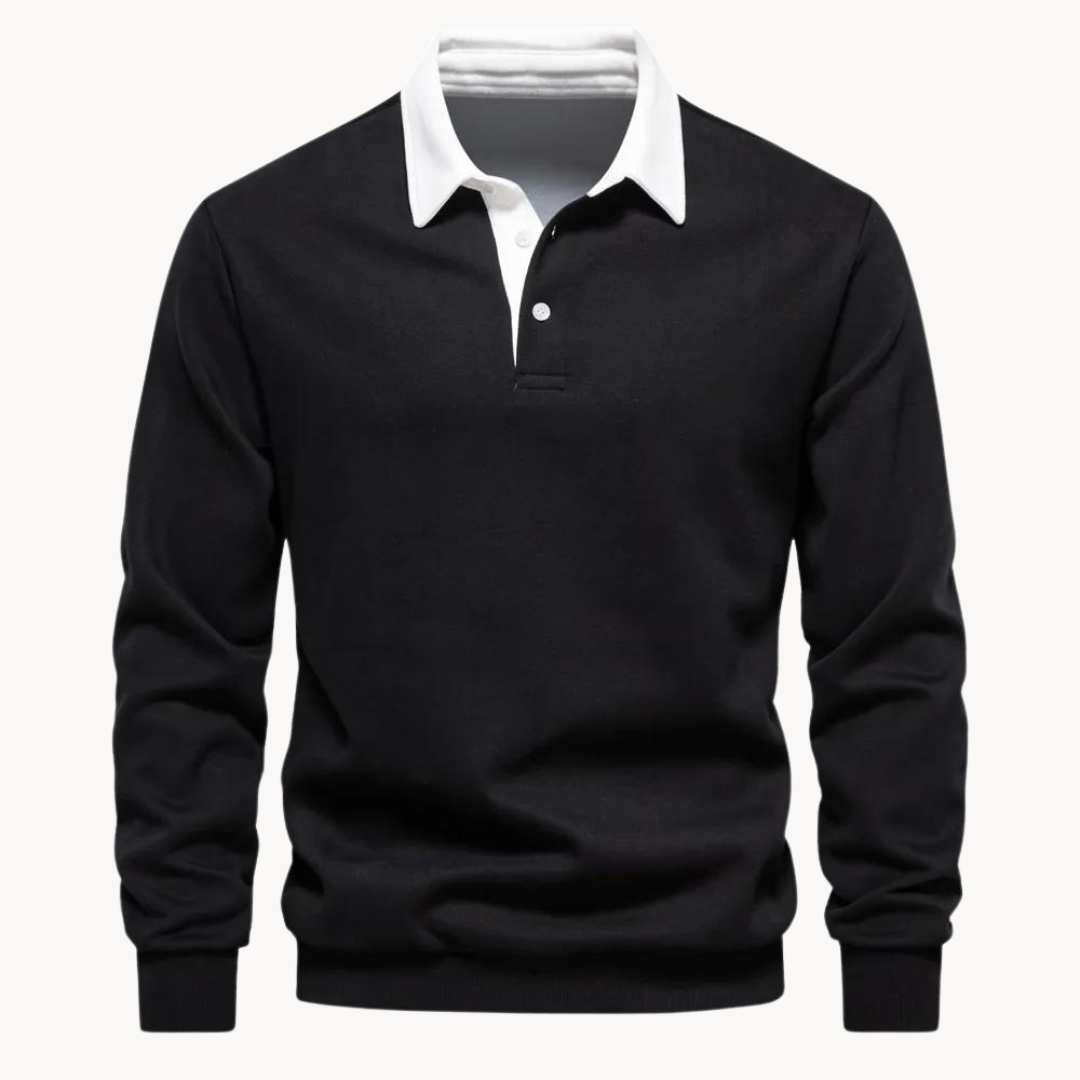 Eveloria Damen Polo-Sweatshirt Lässig Grau
