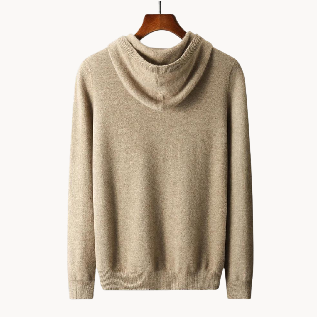 Eveloria Damen Merino Strick Kapuzenpullover