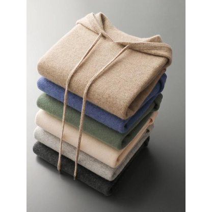 Eveloria Damen Merino Strick Kapuzenpullover