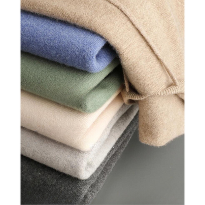 Eveloria Damen Merino Strick Kapuzenpullover