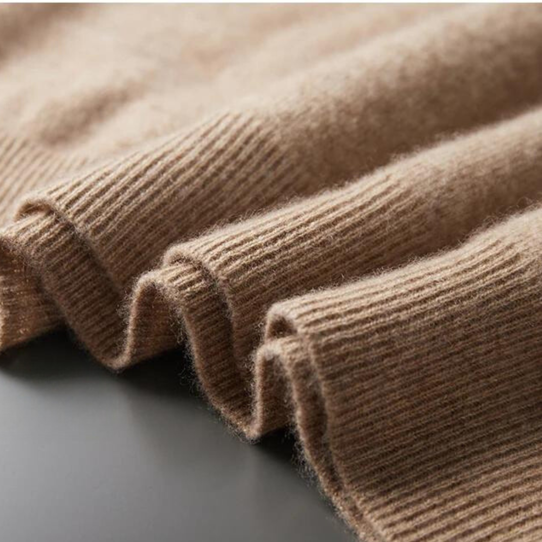 Eveloria Damen Merino Strick Kapuzenpullover