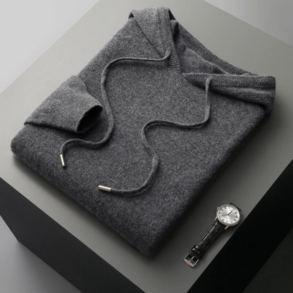 Eveloria Damen Merino Strick Kapuzenpullover