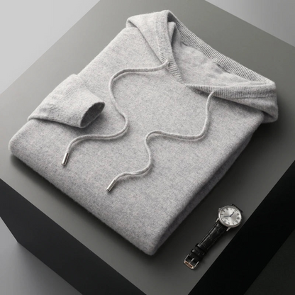 Eveloria Damen Merino Strick Kapuzenpullover