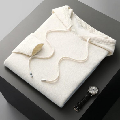 Eveloria Damen Merino Strick Kapuzenpullover