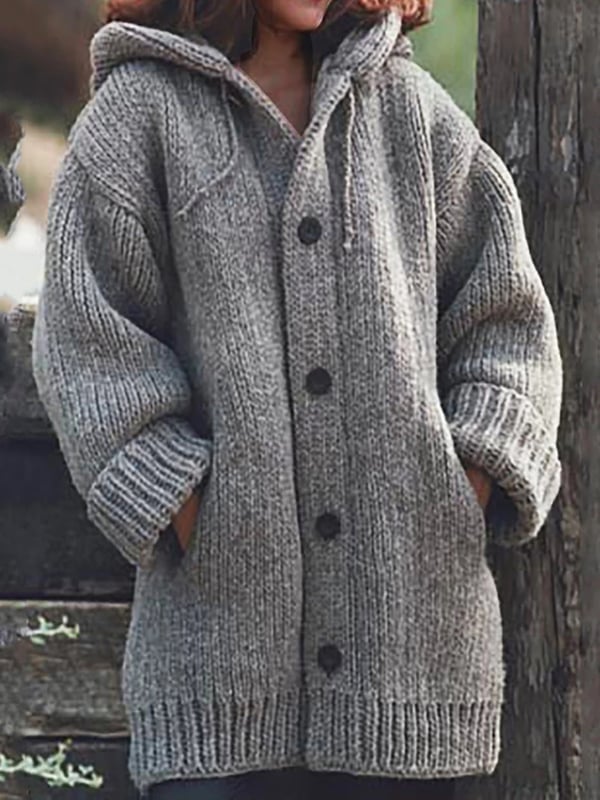 Eveloria Damen Übergroße Strickjacke Mit Kapuze