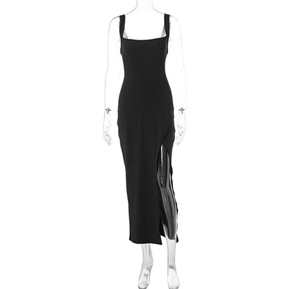 Eveloria Damenkleid mit Geteilten Neckholder Trägern
