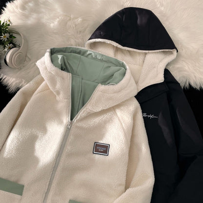 Herren Wendekapuzenjacke Fleece