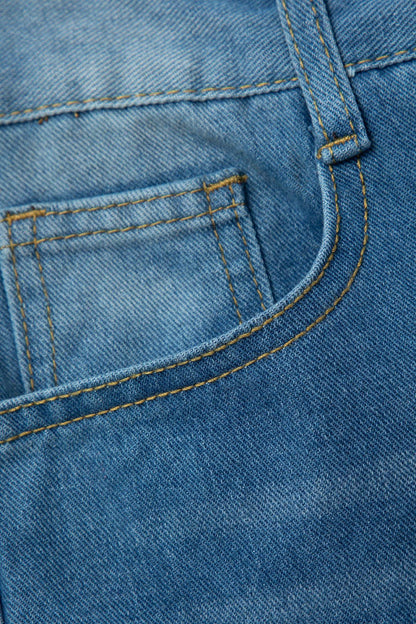 Irmela Damen High-Waist-Jeans Vintage-Style
