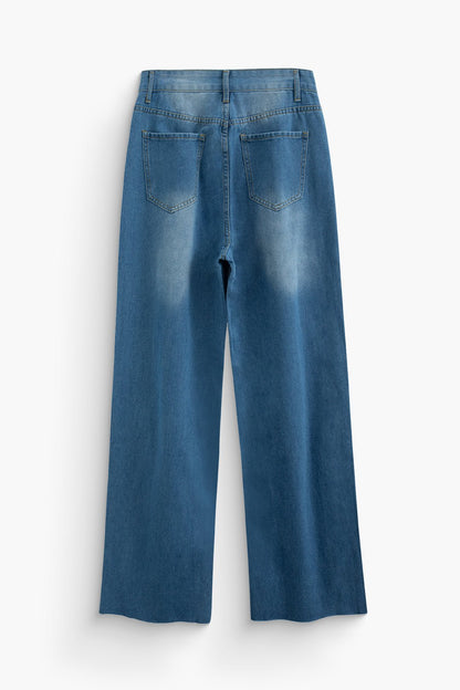 Irmela Damen High-Waist-Jeans Vintage-Style