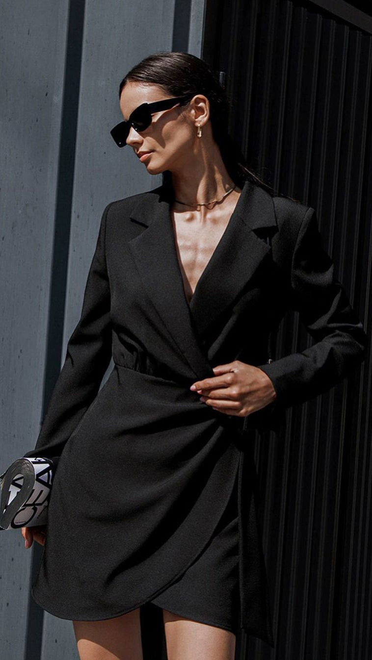 Damen Minikleid Langärmlig Frühling Farben - Eveloria