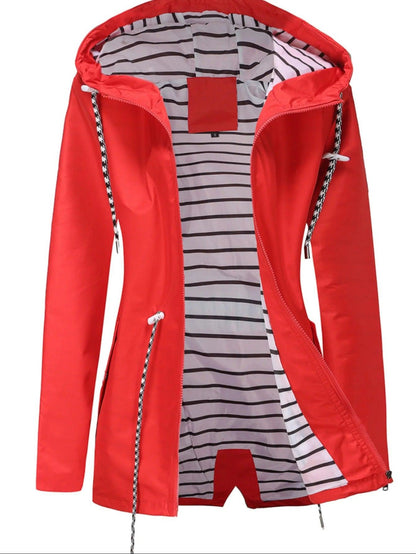 Eveloria Damen Lange Wasserfeste Jacke Vielseitig